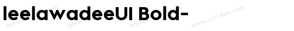 leelawadeeUI Bold字体转换
